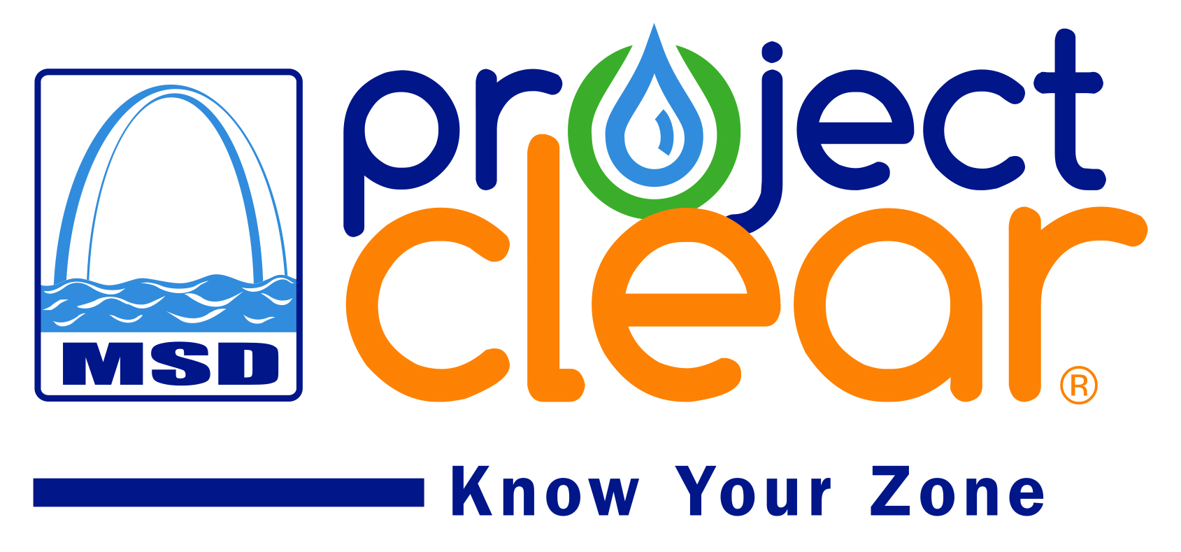 MSD Project Clean Know Your Zone logo